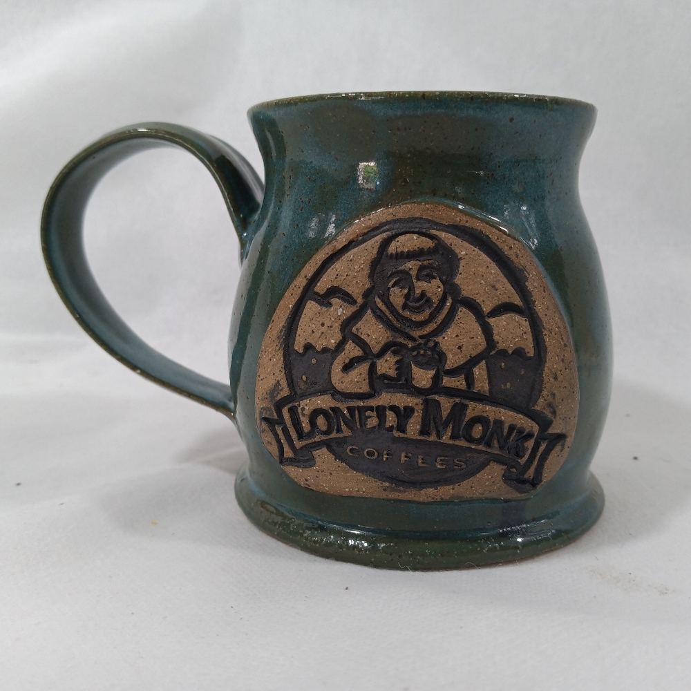 Ceramic Lonely Monk Coffees Mug Handcrafted By Lupine Ceramics Signed